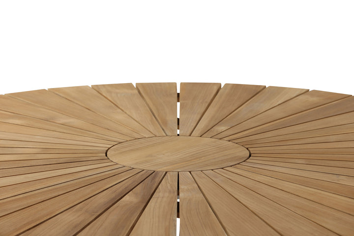 Venture Home Mexico Table ø 140 - White/Teak