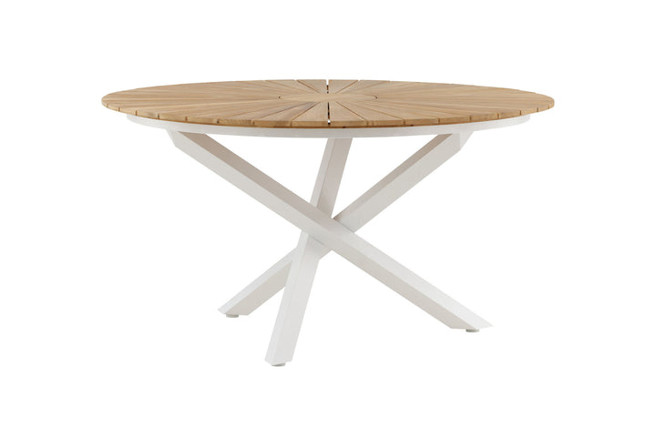 Venture Home Mexico Table ø 140 - White/Teak