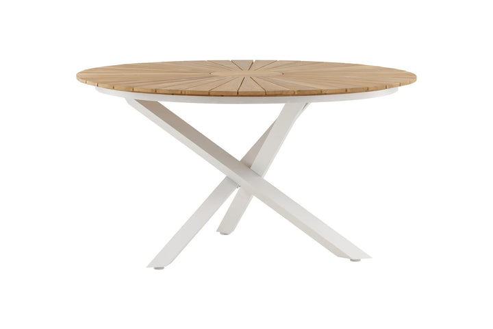 Venture Home Mexico Table ø 140 - White/Teak