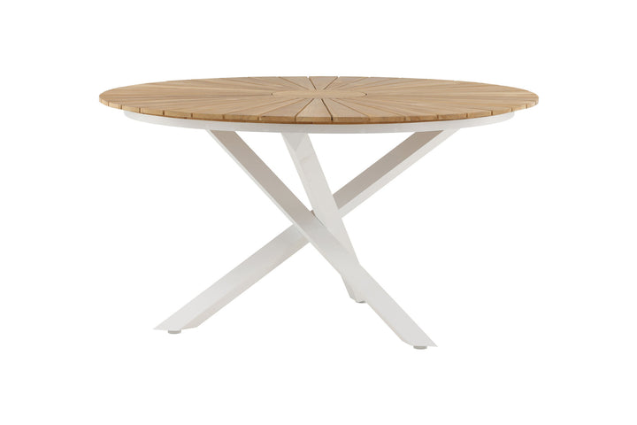Venture Home Mexico Table ø 140 - White/Teak