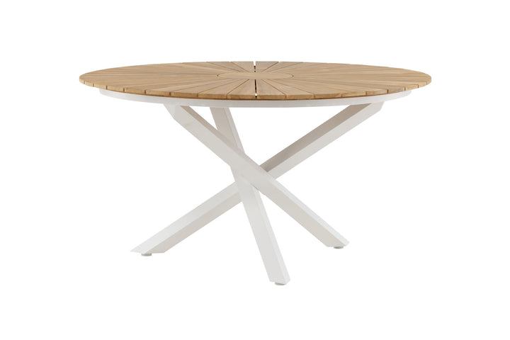 Venture Home Mexico Table ø 140 - White/Teak