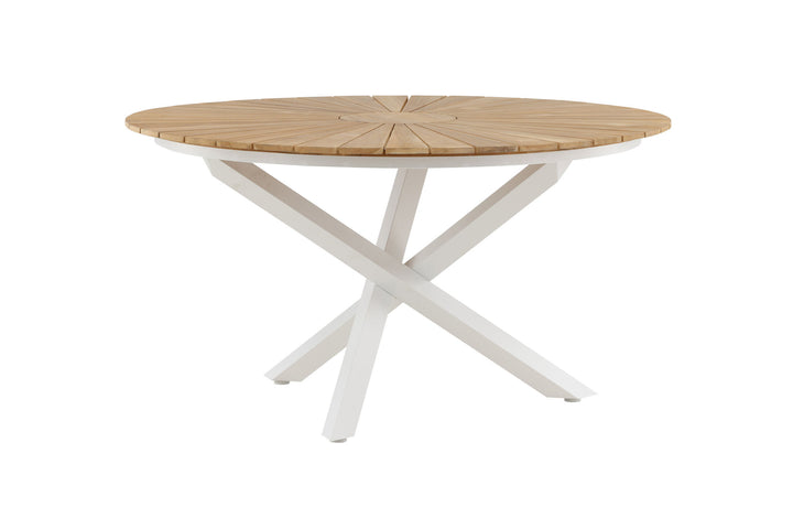 Venture Home Mexico Table ø 140 - White/Teak