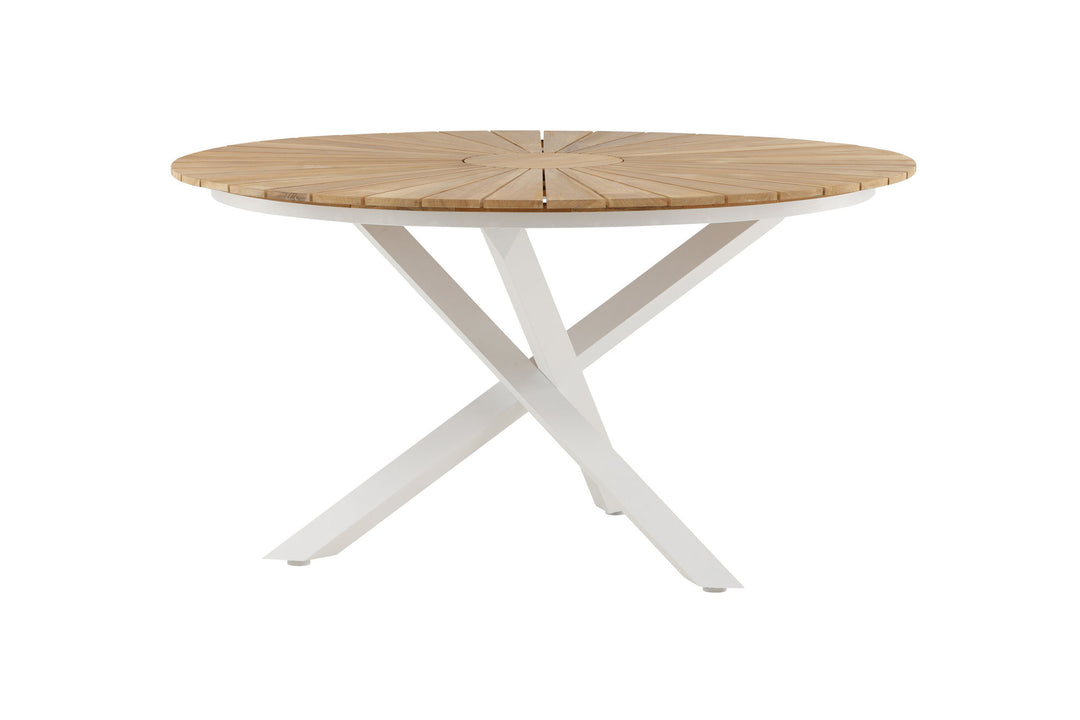 Venture Home Mexico Table ø 140 - White/Teak