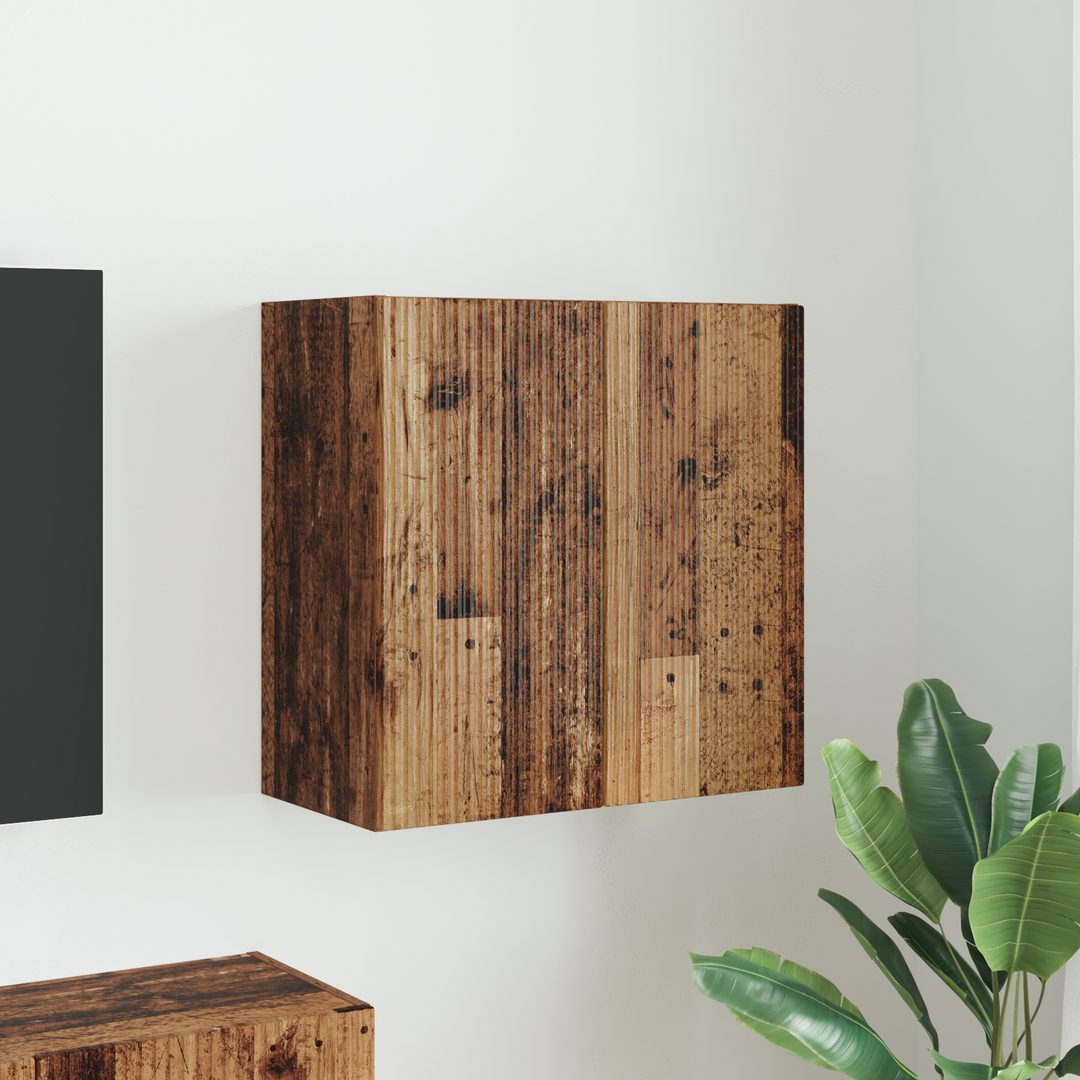 TV vægskab Gammelt træ 59,5 x 31 x 60 cm Konstrueret træ
