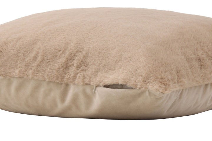 Venture Home Thea Cushion Cover Rabbit fur/Poly Velvet - Beige 50x50