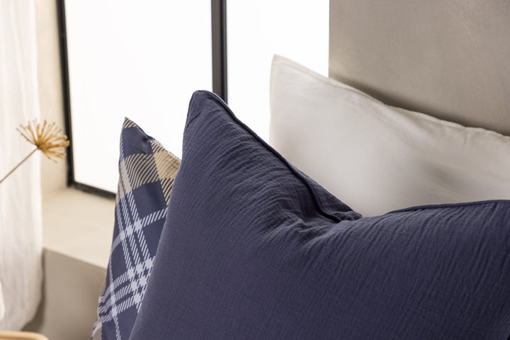 Venture Home Tyra Cushion Cover Cotton Gauze - Blue 60x60