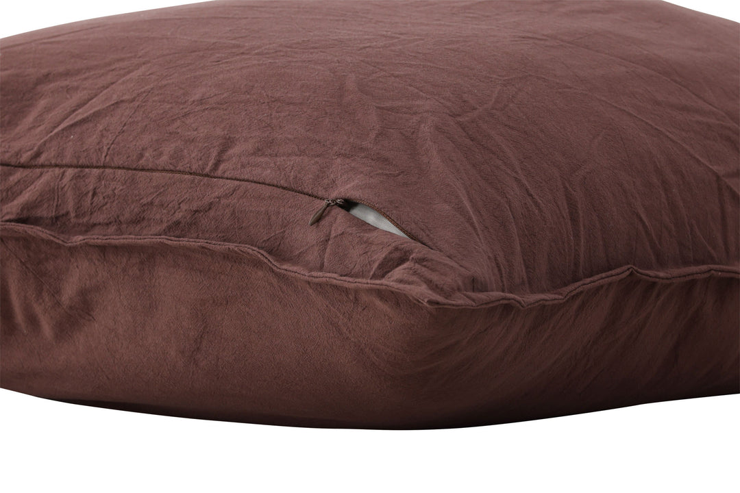Venture Home Ronja Cushion Cover Washed Cotton - Brown / 50x90