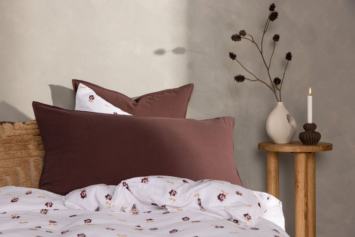 Venture Home Ronja Cushion Cover Washed Cotton - Brown / 50x90