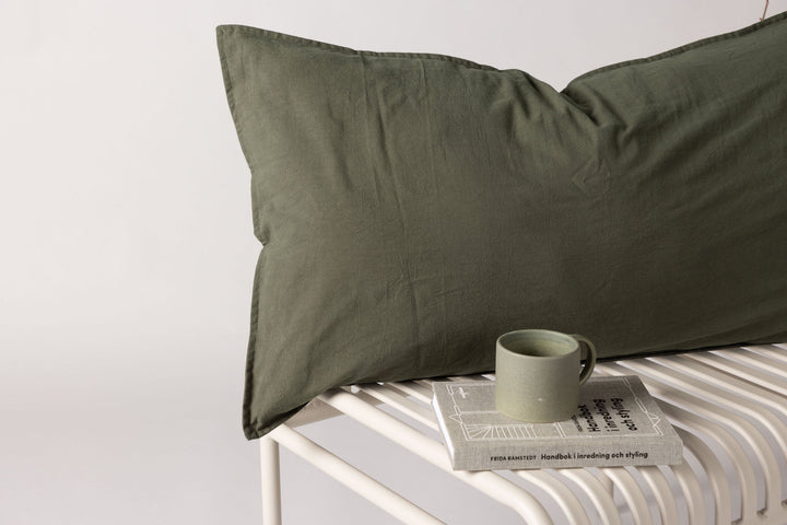 Venture Home Ronja Cushion Cover Washed Cotton - Green / 50x90