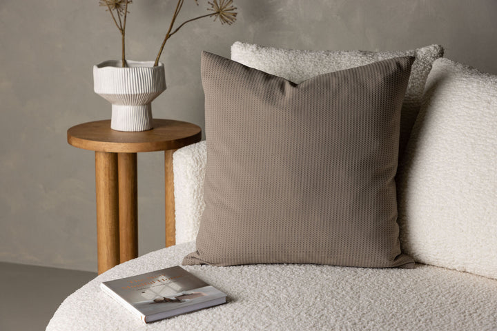 Venture Home Celine Cushion Cover Poly Waffle - Light grey 50x50