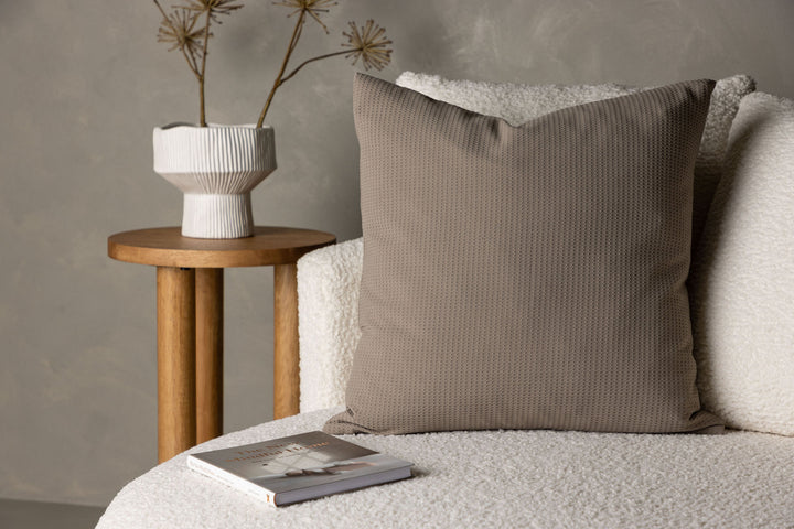 Venture Home Celine Cushion Cover Poly Waffle - Light grey 50x50