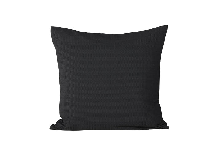 Venture Home Celine Cushion Cover Poly Waffle - Black 50x50
