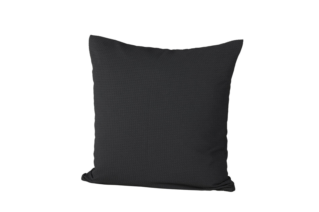 Venture Home Celine Cushion Cover Poly Waffle - Black 50x50