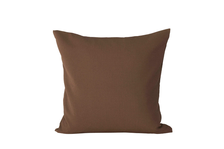 Venture Home Celine Cushion Cover Poly Waffle - Dark Brown 50x50