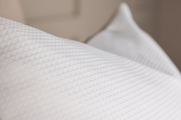 Venture Home Celine Cushion Cover Poly Waffle - White 50x50