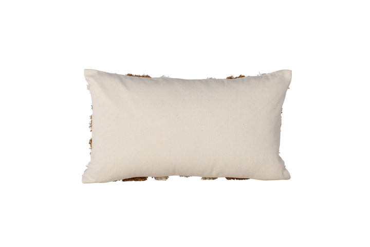 Venture Home Ada Cushion Cover Polycotton - White/Brown / 30x50