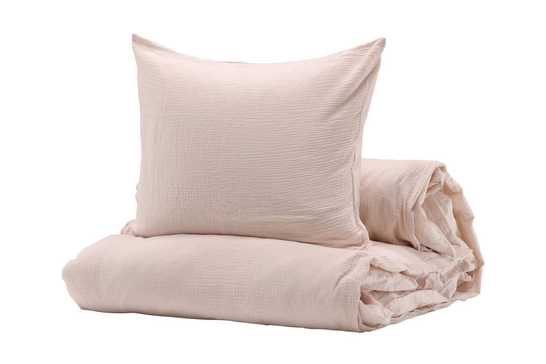 Venture Home Mila Bedset Cottongauze - Light pink / 200x150+50x60cm