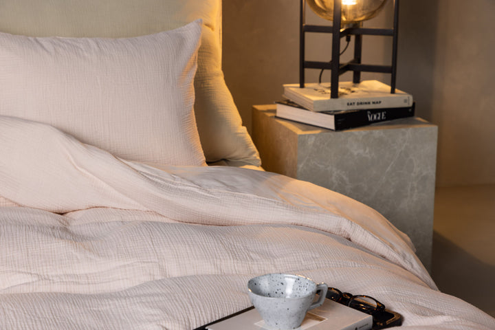 Venture Home Mila Bedset Cottongauze - Light pink / 200x150+50x60cm