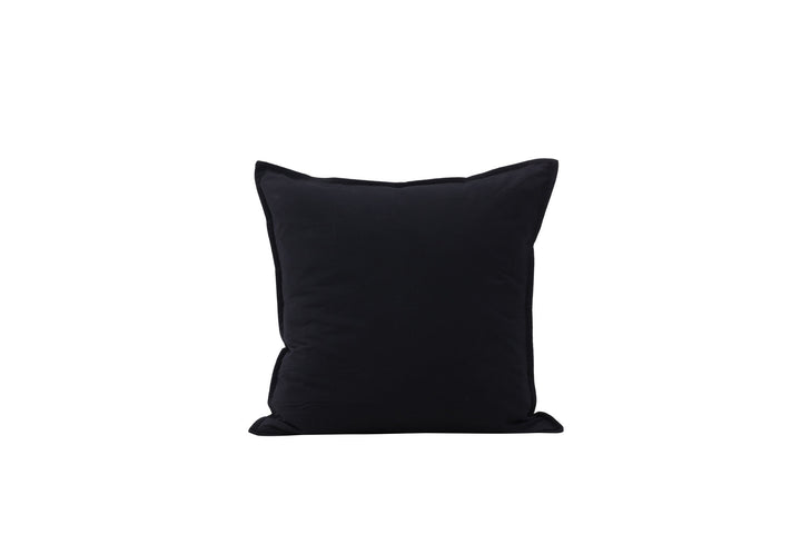 Venture Home Ronja Cushion Cover Washed Cotton - Black 45x45