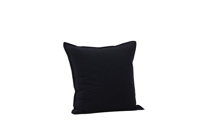 Venture Home Ronja Cushion Cover Washed Cotton - Black 45x45