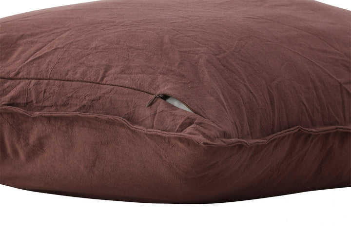 Venture Home Ronja Cushion Cover Washed Cotton - Brown 45x45