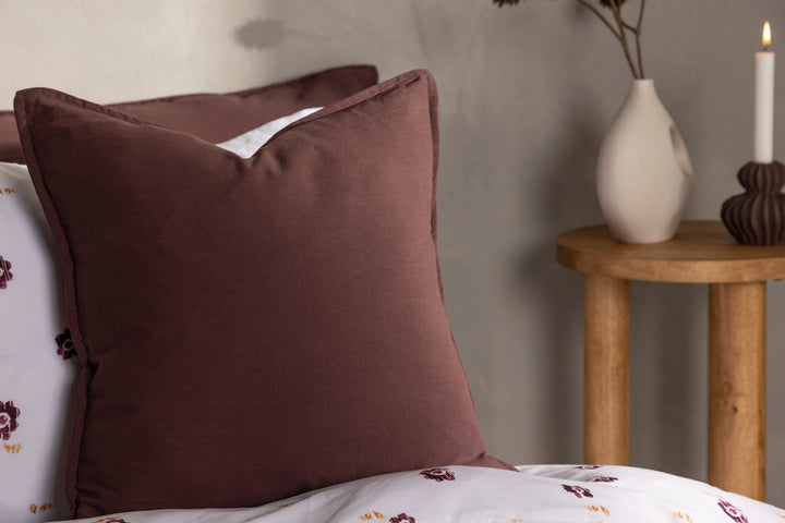 Venture Home Ronja Cushion Cover Washed Cotton - Brown 45x45