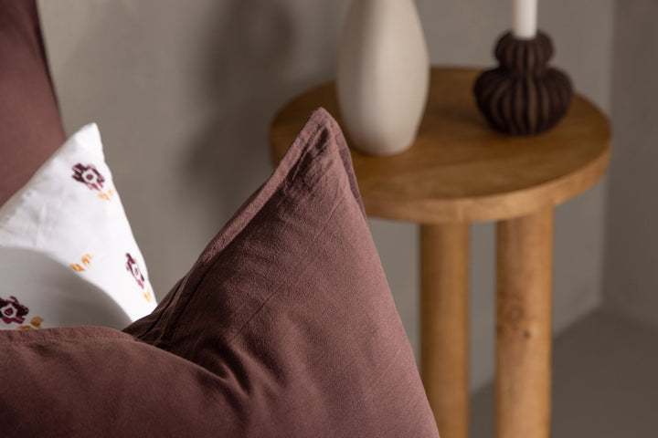 Venture Home Ronja Cushion Cover Washed Cotton - Brown 45x45