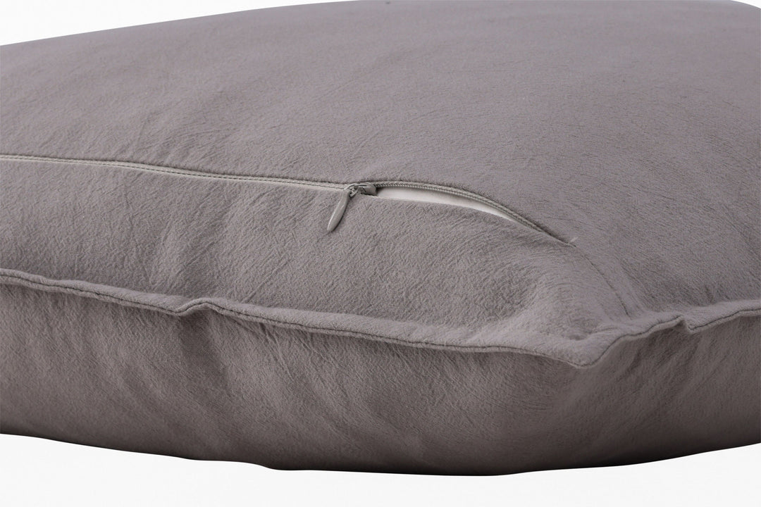 Venture Home Ronja Cushion Cover Washed Cotton - Grey 45x45