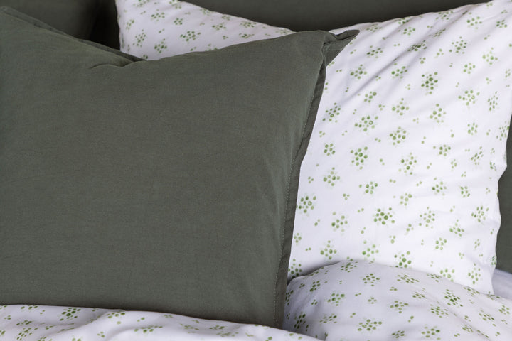 Venture Home Ronja Cushion Cover Washed Cotton - Green 45x45