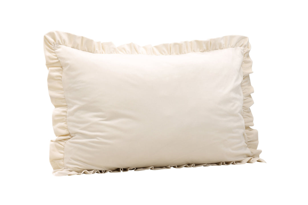 Venture Home Hailey Cushion Cover Poly Velvet - White 70x100