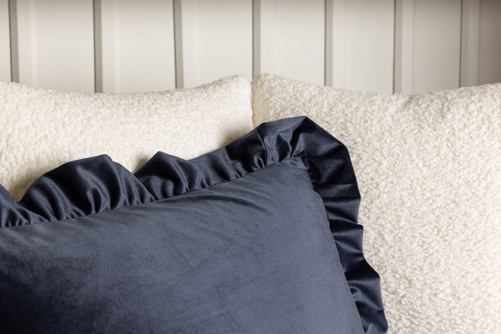 Venture Home Hailey Cushion Cover Poly Velvet - Dark Blue 40x60