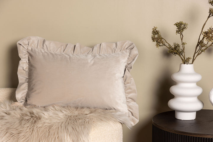 Venture Home Hailey Cushion Cover Poly Velvet - Beige 40x60