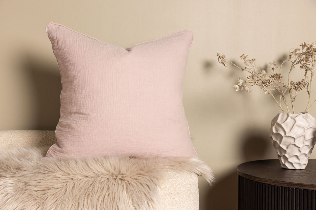 Venture Home Tyra Cushion Cover Cotton Gauze - Light pink 60x60