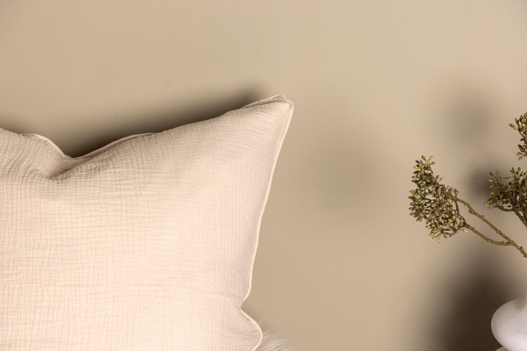 Venture Home Tyra Cushion Cover Cotton Gauze - Beige 60x60