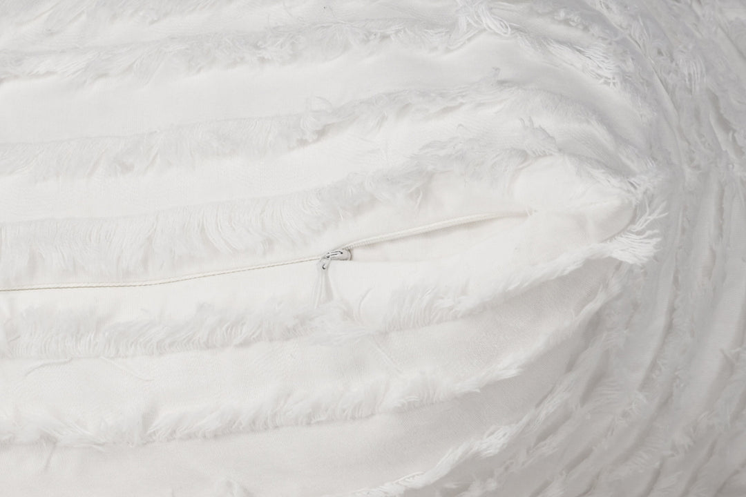 Venture Home Edith Cushion Cover Cotton - White 60x60