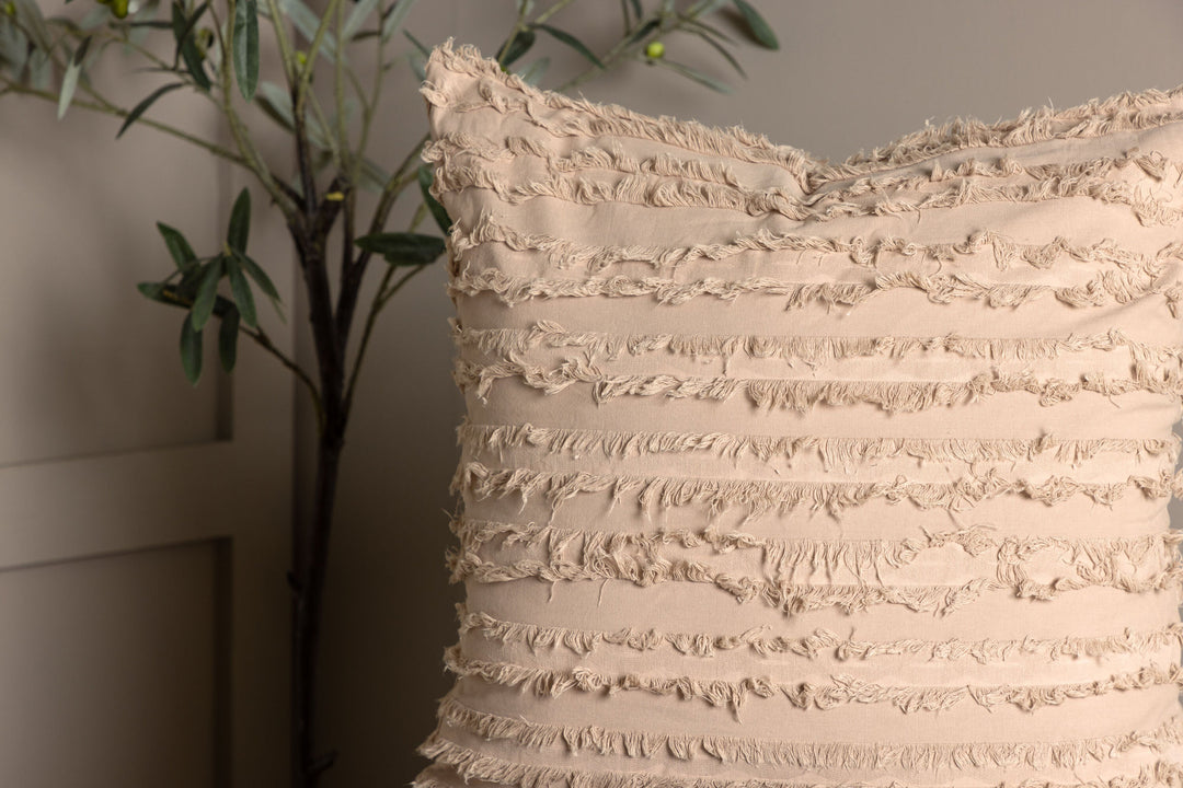 Venture Home Edith Cushion Cover Cotton - Beige 60x60