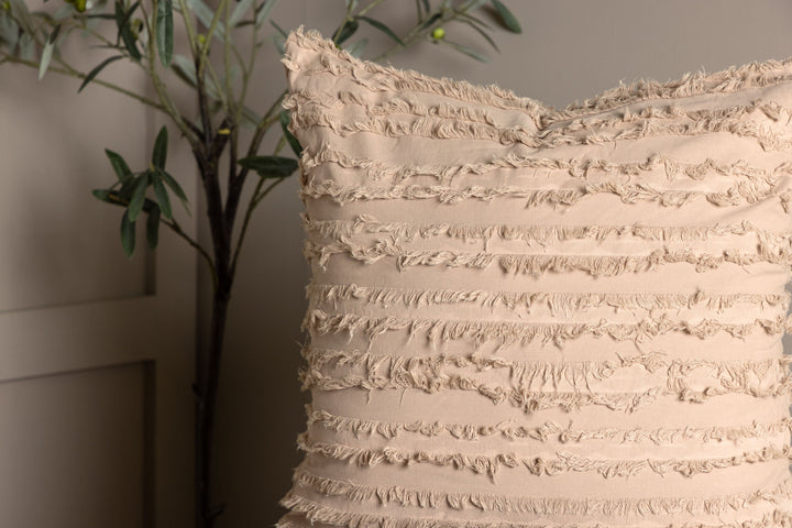 Venture Home Edith Cushion Cover Cotton - Beige 60x60
