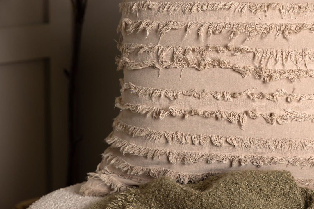 Venture Home Edith Cushion Cover Cotton - Beige 60x60