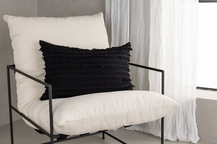 Venture Home Edith Cushion Cover Cotton - Black 40x60