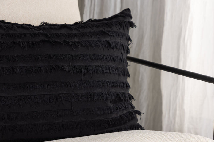Venture Home Edith Cushion Cover Cotton - Black 40x60