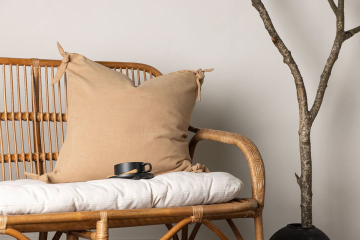 Venture Home Nora Cushion Cover Linen Viscouse - Brown 60x60