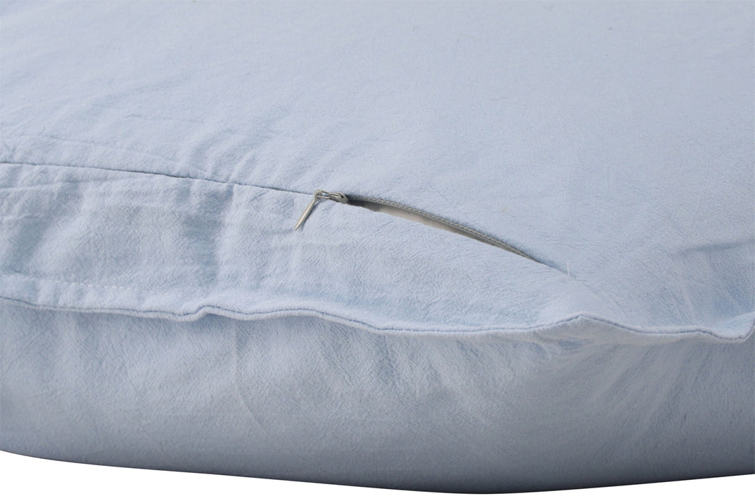 Venture Home Ronja Cushion Cover Washed Cotton - Light Blue / 60x60