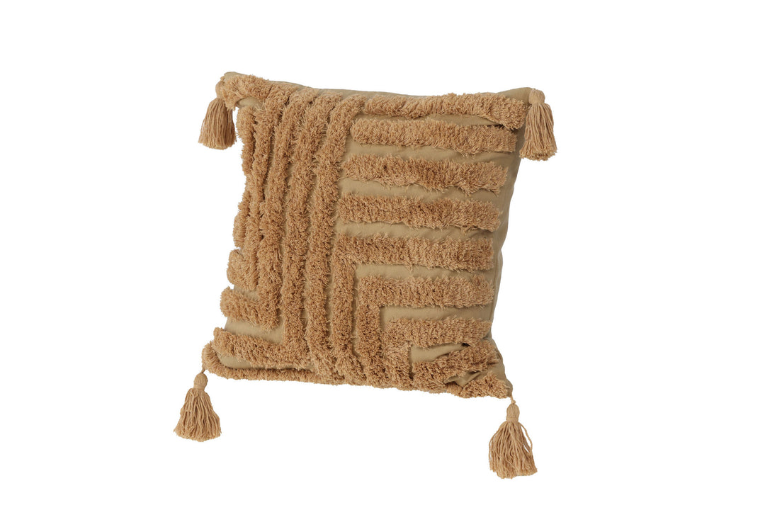 Venture Home Idun Cushion Cover Polycotton - Brown / 45x45