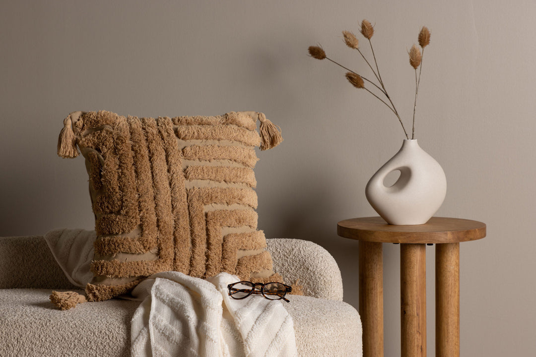 Venture Home Idun Cushion Cover Polycotton - Brown / 45x45