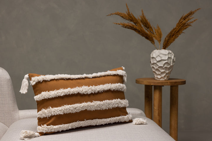 Venture Home Elina Cushion Cover Polycotton - Brown / 30x50