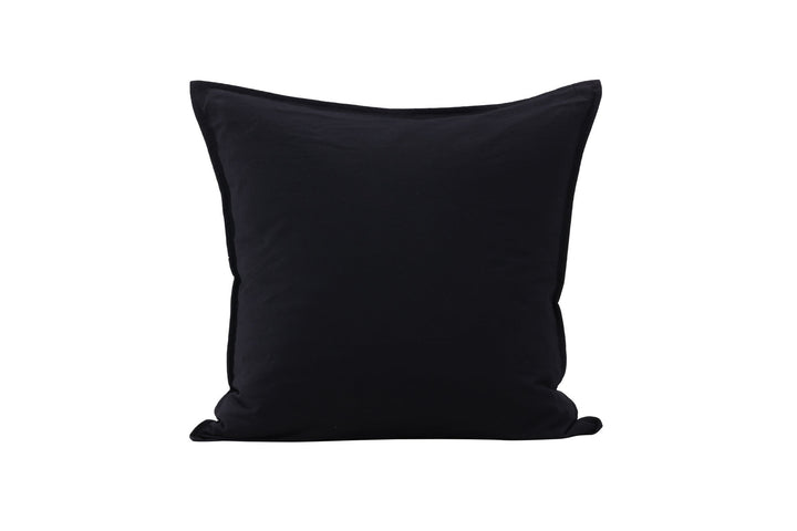Venture Home Ronja Cushion Cover Washed Cotton - Black 60x60