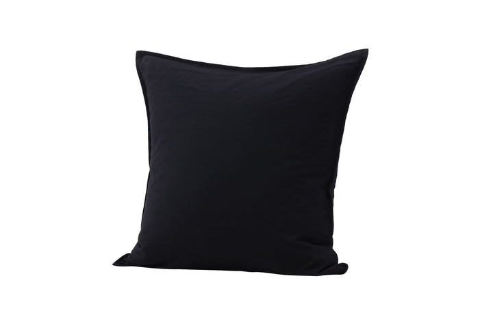 Venture Home Ronja Cushion Cover Washed Cotton - Black 60x60