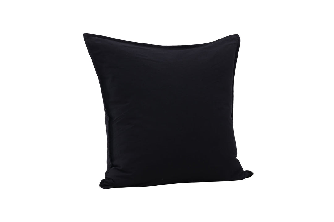 Venture Home Ronja Cushion Cover Washed Cotton - Black 60x60