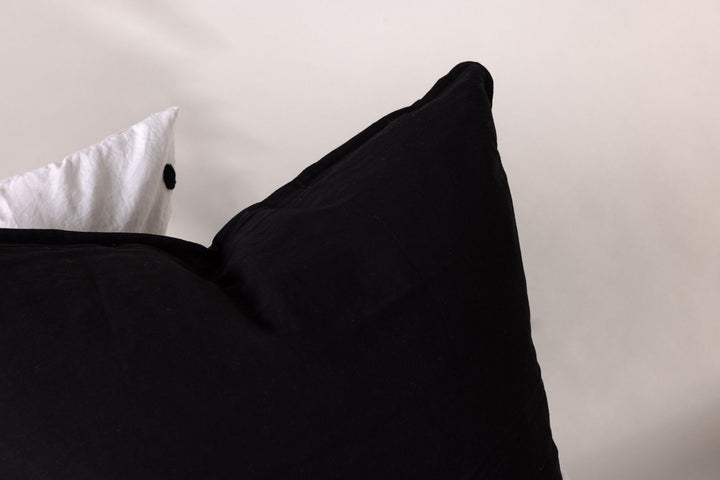 Venture Home Ronja Cushion Cover Washed Cotton - Black 60x60