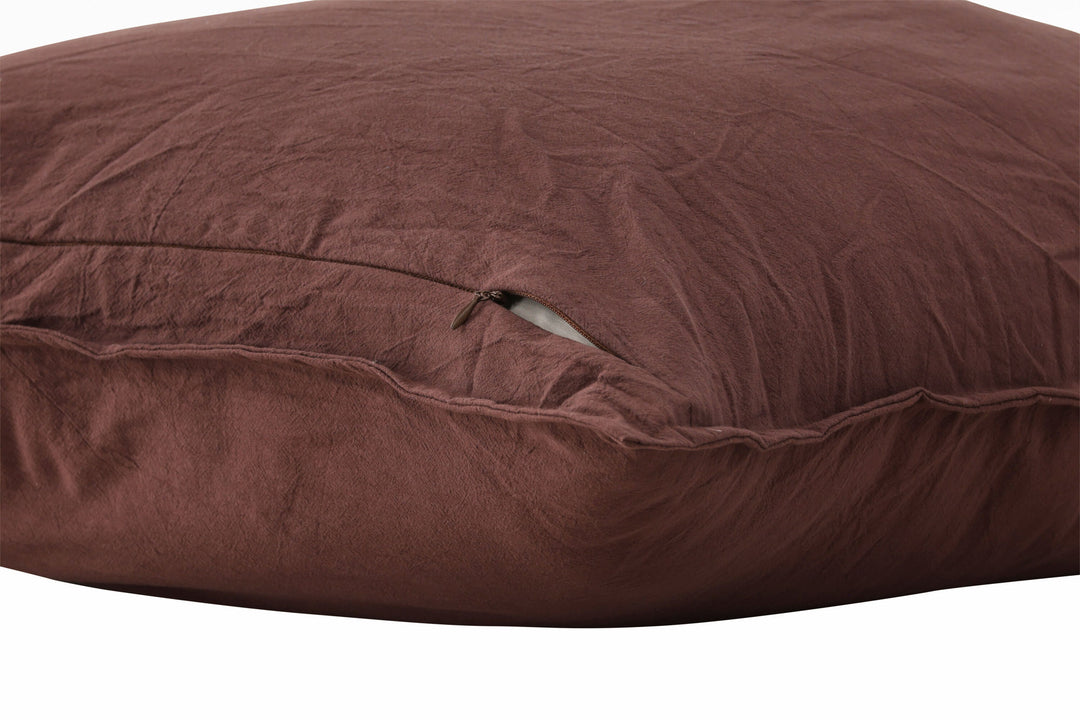 Venture Home Ronja Cushion Cover Washed Cotton - Brown 60x60